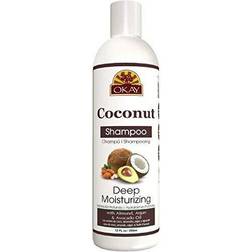 OKAY Coconut Deep Moisturizing Shampoo Helps Replenish Moisture Healthy Strong