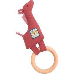 Moulin Roty Ring Baby Rattle, Rattles & Squeakers, Red
