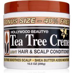 Hollywood Beauty Tea Tree Creme Hair Scalp Conditioner, White