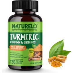 Naturelo Turmeric & Ginger Extract with Bioperine 120