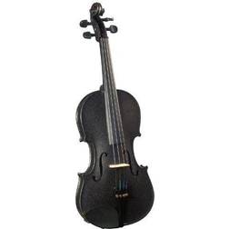 Cremona Sv-130Bk Series Sparkling Black Violin Outfit 4/4 Size