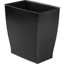 iDESIGN Mono Black Plastic Wastebasket