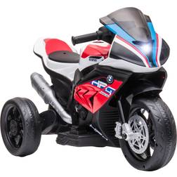 Aosom Licensed BMW HP4 Multi-Terrain Kids Motorcycle Ride-on Toy for Toddlers, Off-Road Battery-Operated Ride-on Vehicle, Mini Motorbike for Kids, Red