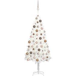 vidaXL Artificial with LEDs&Ball Set White 150 cm Christmas Tree 150cm