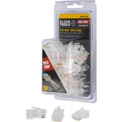 Klein Tools RJ45 CAT6A UTP Pass Thru Plug 50pk