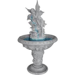 Design Toscano Pixie Fairy Stone Bonded Sculptural Fountain