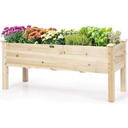 Costway Raised Garden Bed Elevated Planter Box Flower