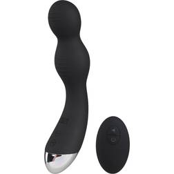 ElectroShock Remote-controlled G and P-spot Vibrator Black