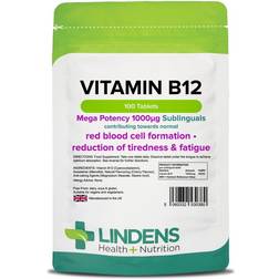 Lindens Health + Nutrition Vitamin B12 1000mcg Sublingual 100