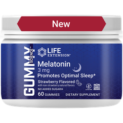 Life Extension Gummy Science, Melatonin, Strawberry, 3 mg 60 pcs