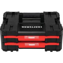 Craftsman VERSASTACK 17 in. 2-Drawer Tool Box 488 cu in Black/Red