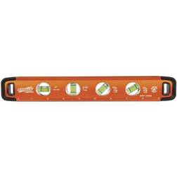 Swanson Magnetic Torpedo with 4 Bubble Vials, Etched Ruler Straight Edge Spirit Level