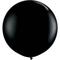 Unique 36" Giant Latex Black Balloons, Pack of 6