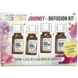 Aura Cacia Journey To Diffusion Kit, Essential Oils, 4