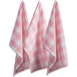 Zingz & Thingz Buffalo Check Dish Kitchen Towel White, Pink