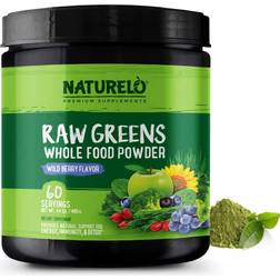 Naturelo Raw Greens Whole Food Powder Wild Berry