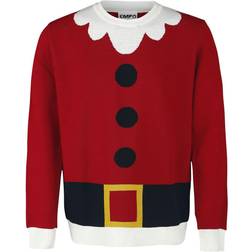 Ugly Christmas Sweater Santa's Suit Christmas Jumper - Red