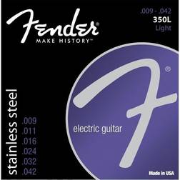 Fender Stainless Steel 350 s Electric Guitar Strings (0730350403)