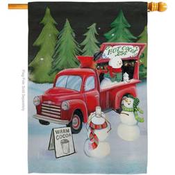 Breeze Decor BD-XM-H-114207-IP-BO-DS02-US Snowmen Hot Cocoa Winter Seasonal Christmas