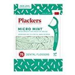 Plackers Micro Mint Dental Flossers 75-pack