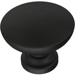 Franklin Brass 1-1/8 29 Matte Black Top Round Cabinet Knob 10-Pack