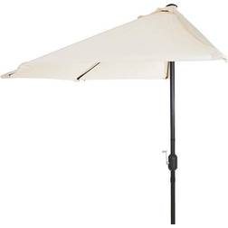 Pure Garden Outdoor Umbrellas Tan Tan Half