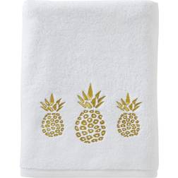 SKL Home Knight Ltd. Pineapple Bath Towel White, Gold