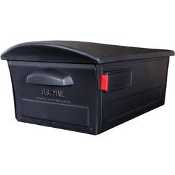 Gibraltar Mailboxes Mailsafe Classic Plastic Post Mount Black