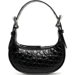 BY FAR crocodile-effect leather mini bag black One Size