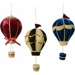 BigBuy Christmas "Julgranskula Polyester Sammet Ballong 12 x 23 cm"