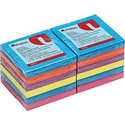 Universal Standard Self-Stick Ultra Assorted Colors, 3" x 3" 12 100-Sheet Pads/Pack Assorted