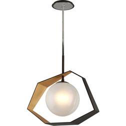 Troy Lighting Origami Bronze / Gold Leaf Pendant Lamp 66cm