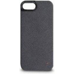 The Joy Factory Royce Premium Synthlic Leather Hardshell Case for iPhone 5 (Black)