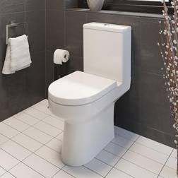 Ceramica Tivoli Close Coupled Rimless Toilet & Soft Close Seat