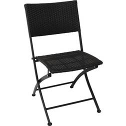 Bolero PE Wicker Folding Chair Set (Pack of 2)