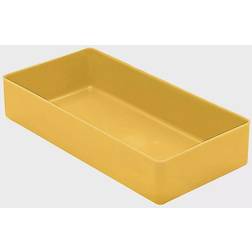 Bins, height 40 mm, yellow, LxW 198x99 mm, pack of 50