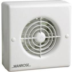 Manrose 4" Fan With Automatic Shutters, Humidity Pullcord 100mm