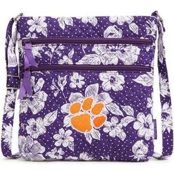 Vera Bradley Clemson Tigers Rain Garden Triple-Zip Hipster Crossbody Bag