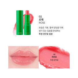 Vegan Green Lip Balm #02 Rose 3.5g