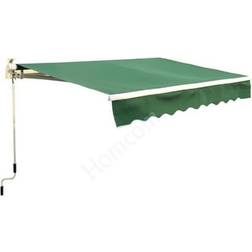 OutSunny Garden Patio Manual Retractable Awning Canopy