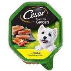 Cesar Garden Selection with Chicken Topped with Vegetables Dog Food