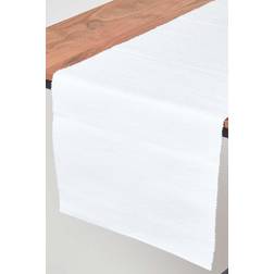 Homescapes Cotton Plain Tablecloth White