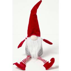 Homescapes Red Sitting Santa Gonk Christmas Decoration