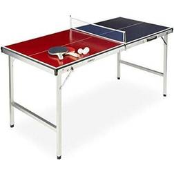 Relaxdays Unisex's Foldable Tennis Table, Portable, Net, 2