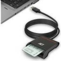 ACT External USB Smartcard eID Card Reader, black