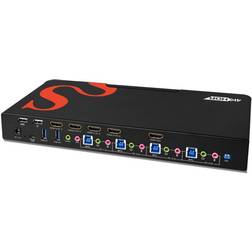 SIIG CEH25611S1 4Port HDMI2.0 4K HDR KVM Swtch