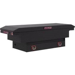 Weather Guard Saddle Truck Tool Box Aluminum Low Profile Textured Matte Black