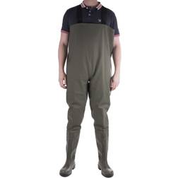 (4 UK, Green) Amblers Mens Tyne Chest Safety Wader Wellingtons