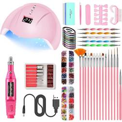 Portable UV Lamp LED Dry Nail Kit Manicure Nail Tool Set Nail Set 3D Acrylic Nail