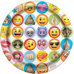 Emoji Celebration Dinner Plates, 8ct